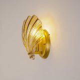 Modern Iron Glass Shell LED Wall Light 1-Light Lasson Living