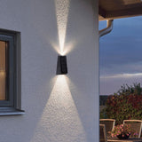 Modern LED Trapezoid Solar Wall Sconce 1-Light