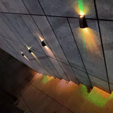 Modern LED Trapezoid Solar Wall Sconce 1-Light