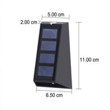 Modern LED Trapezoid Solar Wall Sconce 1-Light