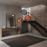 Modern Lava Glass Dome Pendant Light 1-Light