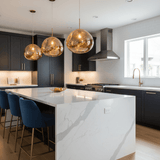 Modern Lava Glass Dome Pendant Light 1-Light