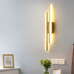 Modern Linear LED Wall Sconce Lamp 2-Light Lasson Living