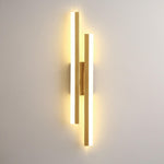 Modern Linear LED Wall Sconce Lamp 2-Light Lasson Living
