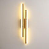 Modern Linear LED Wall Sconce Lamp 2-Light Lasson Living