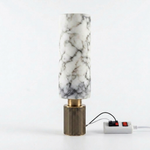 Modern Marble Cylinder LED Wall Light 1-Light Lasson Living