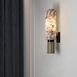 Modern Marble Cylinder LED Wall Light 1-Light Lasson Living