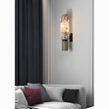 Modern Marble Cylinder LED Wall Light 1-Light