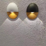 Modern Minimalist Oval LED Outdoor Wall Sconce Lamp 1-Light Lasson Living