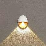 Modern Minimalist Oval LED Outdoor Wall Sconce Lamp 1-Light Lasson Living