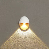 Modern Minimalist Oval LED Outdoor Wall Sconce Lamp 1-Light Lasson Living