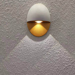 Modern Minimalist Oval LED Outdoor Wall Sconce Lamp 1-Light Lasson Living