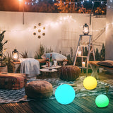 Modern Minimalist Solar Globe LED Outdoor Light 1-Light