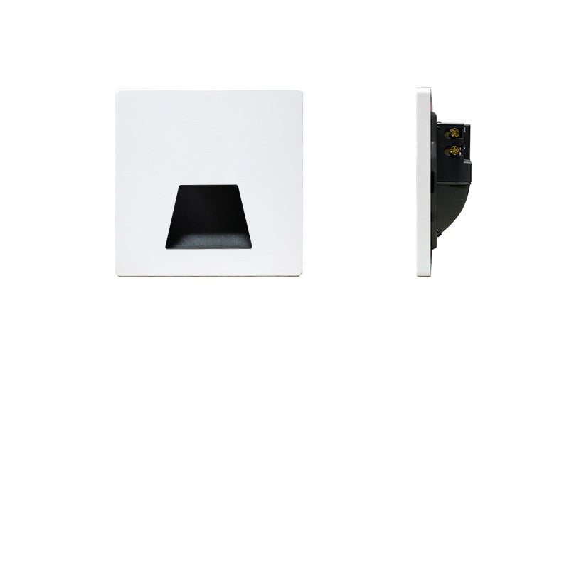 Modern Minimalist Square LED Recessed Wall Lamp 1-Light Lasson Living