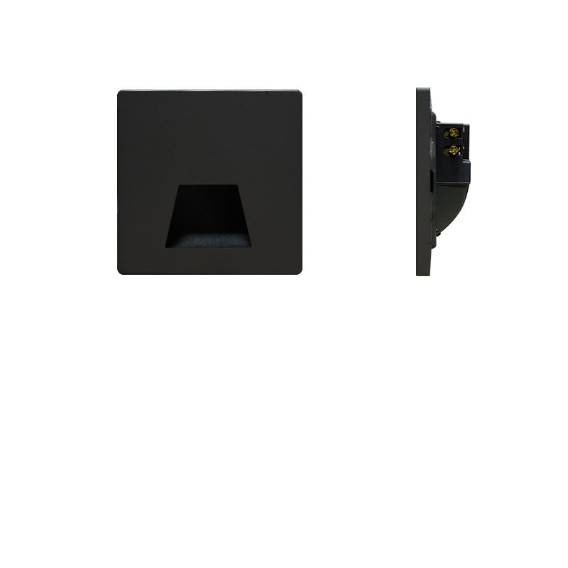 Modern Minimalist Square LED Recessed Wall Lamp 1-Light Lasson Living