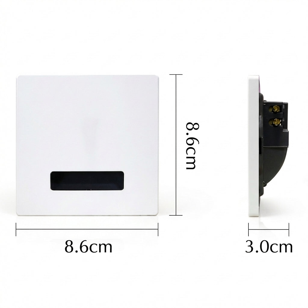 Modern Minimalist Square LED Recessed Wall Lamp 1-Light Lasson Living