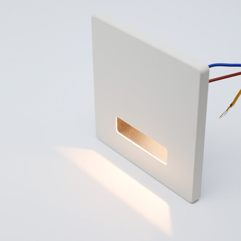 Modern Minimalist Square LED Recessed Wall Lamp 1-Light Lasson Living