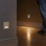 Modern Minimalist Square LED Recessed Wall Lamp 1-Light Lasson Living