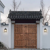 Modern Pavilion 1-Light LED Solar Wall Sconce Lamp