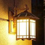Modern Pavilion 1-Light LED Solar Wall Sconce Lamp