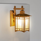 Modern Pavilion 1-Light LED Solar Wall Sconce Lamp