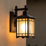 Modern Pavilion 1-Light LED Solar Wall Sconce Lamp