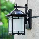 Modern Pavilion 1-Light LED Solar Wall Sconce Lamp