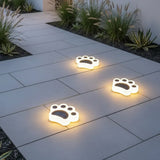 Modern Paw Shape Solar LED Floor Light 1-Light Lasson Living
