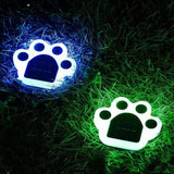 Modern Paw Shape Solar LED Floor Light 1-Light