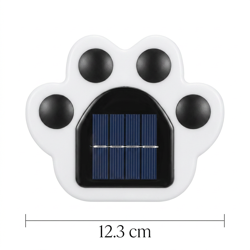 Modern Paw Shape Solar LED Floor Light 1-Light Lasson Living
