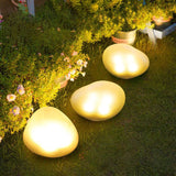 Modern Pebble Solar LED Ground Light 1-Light