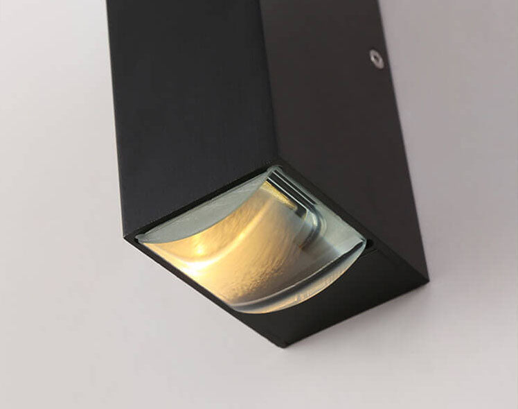 Modern Rectangular LED Wall Sconce Lamp 2-Light Lasson Living