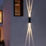 Modern Rectangular LED Wall Sconce Lamp 2-Light Lasson Living