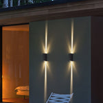 Modern Rectangular LED Wall Sconce Lamp 2-Light Lasson Living