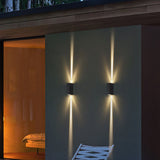 Modern Rectangular LED Wall Sconce Lamp 2-Light Lasson Living