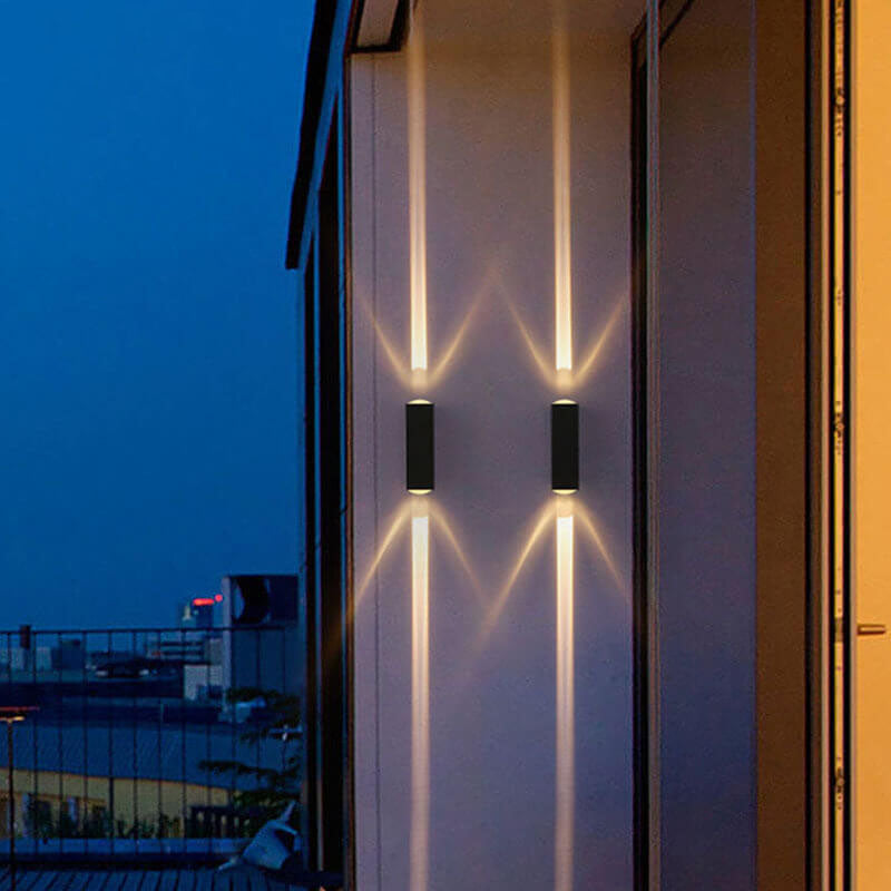 Modern Rectangular LED Wall Sconce Lamp 2-Light Lasson Living