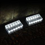 Modern Rectangular Solar LED Outdoor Brick Light 1-Light