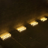 Modern Rectangular Solar LED Outdoor Brick Light 1-Light