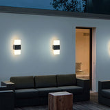 Modern Rectangular Solar LED Sconce 1-Light
