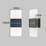 Modern Rectangular Solar LED Sconce 1-Light