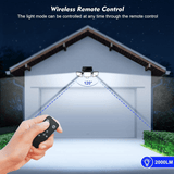 Modern Rectangular Solar LED Security Floodlight 3-Light