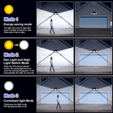 Modern Rectangular Solar LED Security Floodlight 3-Light