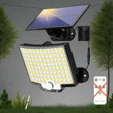 Modern Rectangular Solar LED Security Wall Light 1-Light