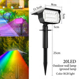 Modern Rectangular Solar LED Spot Light 1-Light