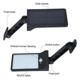 Modern Rectangular Solar LED Spotlight 1-Light