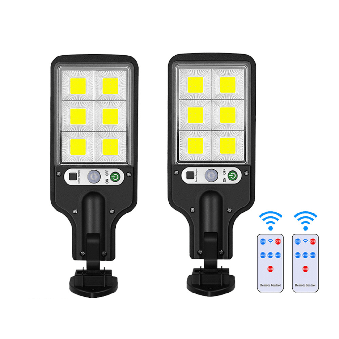 Modern Rectangular Solar LED Spotlight 2-Light