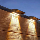 Modern Rectangular Solar LED Wall Light 1-Light