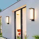 Modern Rectangular Solar LED Wall Sconce 1-Light