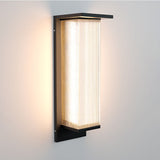 Modern Rectangular Solar LED Wall Sconce 1-Light