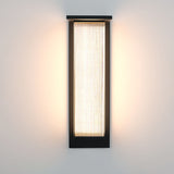 Modern Rectangular Solar LED Wall Sconce 1-Light